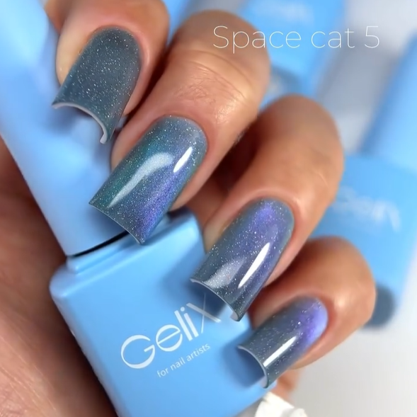 Світловідбивний гель-лак Gelix Space Cat №5 (з ефектом котячого ока) 8мл gelix_space_cat_05 фото