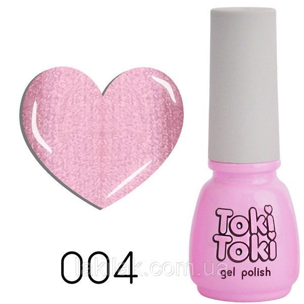 Гель-лак Toki-Toki № 004 нежный розовый с блеском 5мл tokitoki_004 фото
