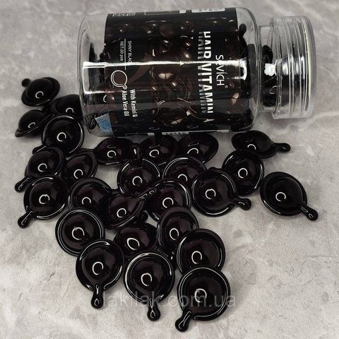 Капсули для волосся приголомшливий блиск Sevich Hair Vitamin (Kemiri + aloe vera oil) kapsula_black фото