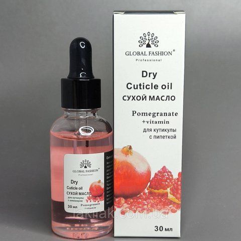 Сухое масло для кутикулы Global Fashion (гранат) 30 мл oil_dry_glob_granat_30ml фото