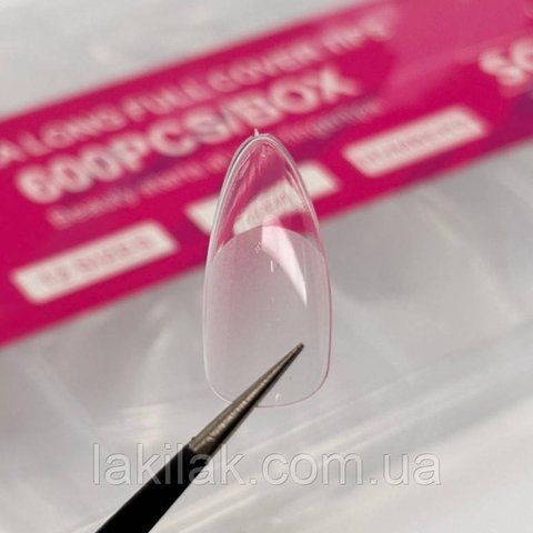 Гелеві тіпси для нарощення 24шт (мигдаль) tips_gel_mini_al_24 фото