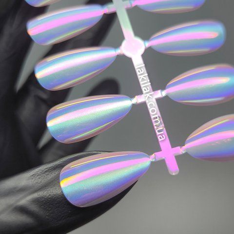 Гелеві тіпси для нарорщення темна Аврора №2 (мигдаль) 30шт tips_gel_aurora_02_02 фото