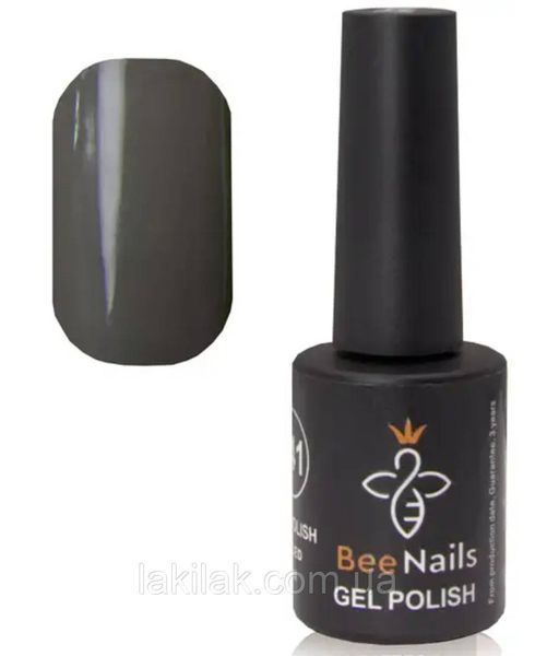 Гель-лак для нігтів Bee Nails 089 (сіро-оливковий) 8мл bee_nails_089 фото