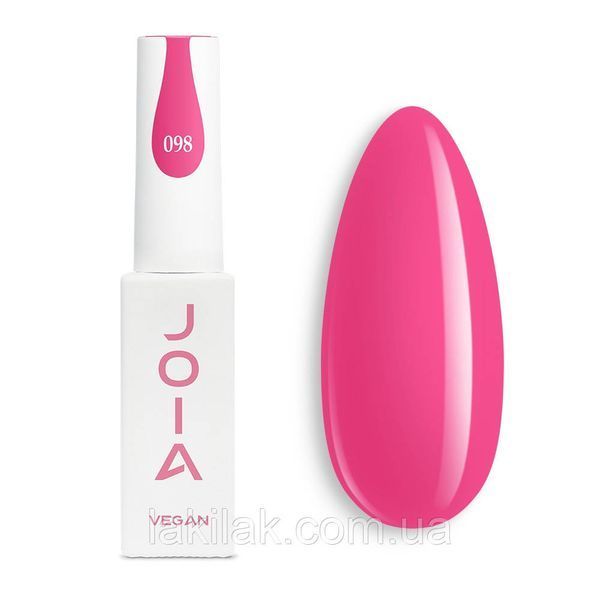 Гель-лак JOIA vegan 098 насыщенный неоново-розовый, 6 мл joia098 фото