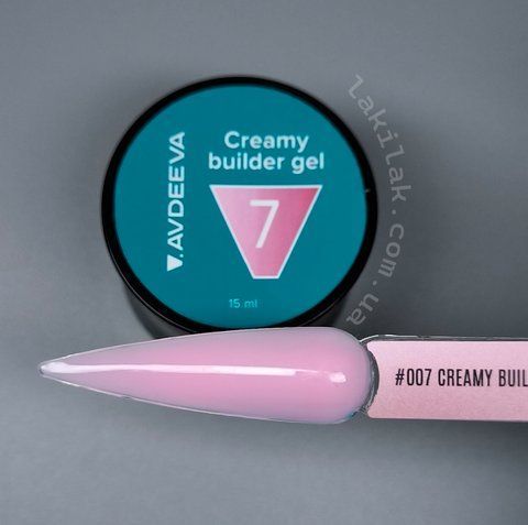 Моделюючий гель AVDEEVA Creamy builder gel №07 (рожевий) 15мл HEMA & TPO FREE gel_avdeeva_creamy_07_15m фото