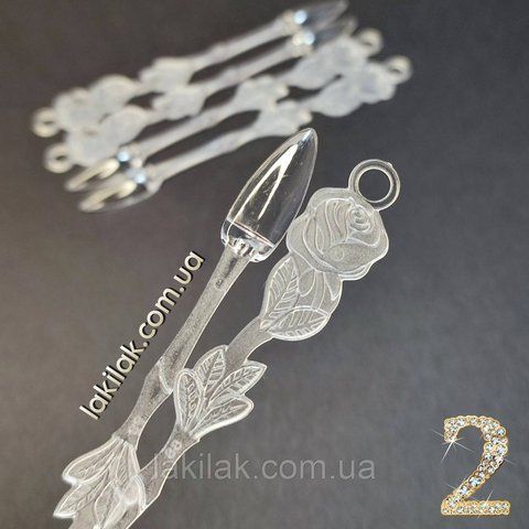 Фигурные типсы №2 на кольце (25шт) прозрачные tips_figure_2 фото