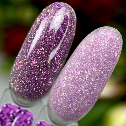 Світловідбивна база Crooz Crystal Base №03 (рожево-фіолетова з блиском) 8мл crooz_base_crystal03_8ml фото