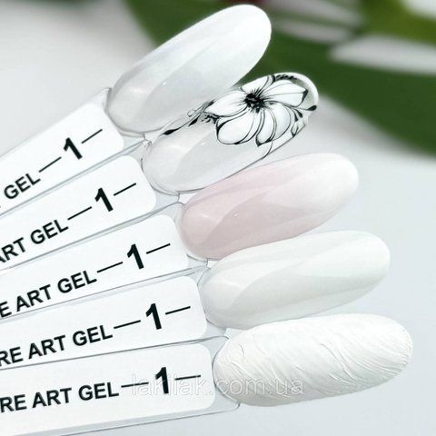 Гель-фарба для омбре Crooz Art gel ombre № 01 (молочно-білий) 3мл crooz_ombre_01 фото