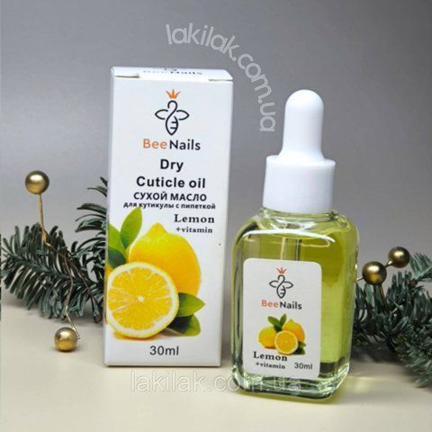Сухое масло для кутикулы Bee Nails (лимон) 30 мл oil_dry_bee_lemon_30ml фото