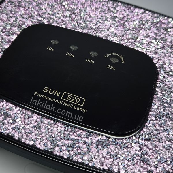 Лампа для нігтів SUN S20 268W чорна (з функцією пониження потужності) lamp_sun_s20_black фото