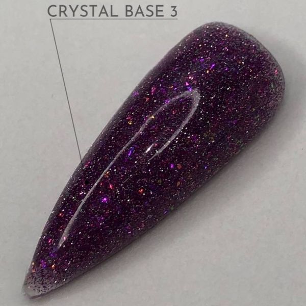 Світловідбивна база Crooz Crystal Base №03 (рожево-фіолетова з блиском) 8мл crooz_base_crystal03_8ml фото