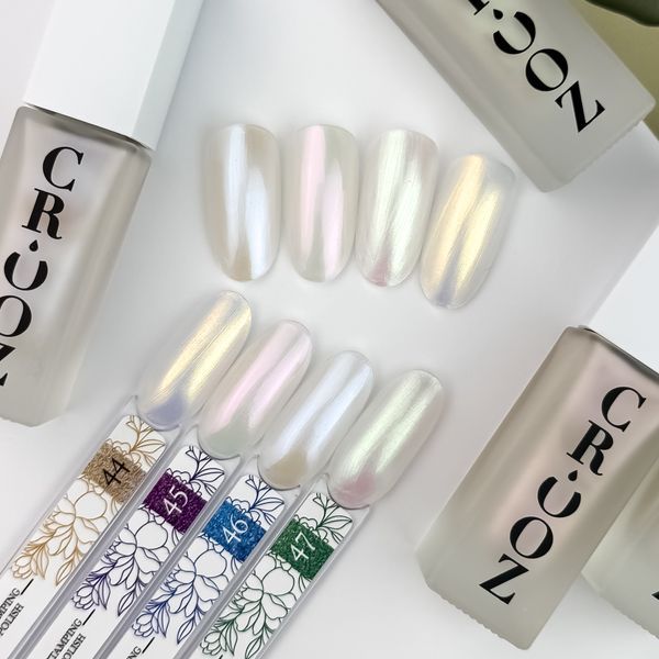 Лак для стемпінгу Crooz №45 (аврора рожевий гліттер) 6мл lak_stamping_crooz_45 фото