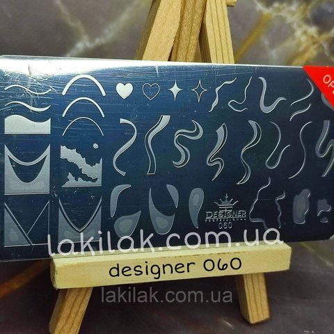 Пластина 060 для стемпінгу Designer Professional (12х6см) plastina_designer_060 фото