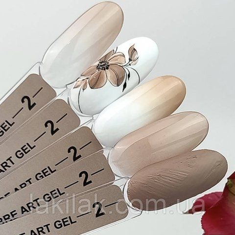 Гель-фарба для омбре Crooz Art gel ombre № 02 (бежево-молочний) 3мл crooz_ombre_02 фото