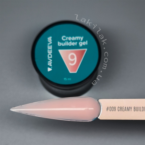 Моделюючий гель AVDEEVA Creamy builder gel №09 (світло-бежевий) 15мл HEMA & TPO FREE gel_avdeeva_creamy_09_15m фото