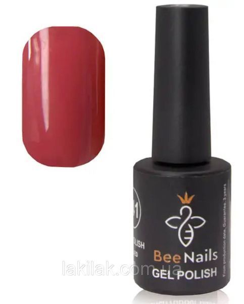 Гель-лак для нігтів Bee Nails 108 (червоне дерво) 8мл bee_nails_108 фото