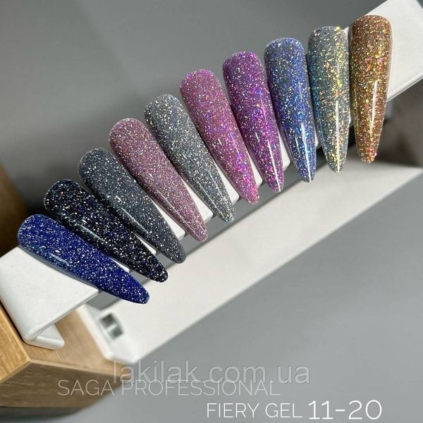 Світловідбиваючий гель-лак SAGA 13 Fiery 9мл saga_fiery_13 фото