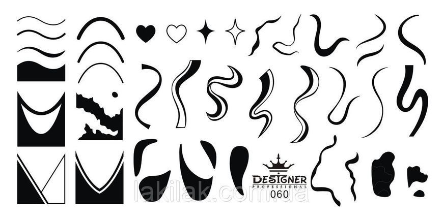 Пластина 060 для стемпінгу Designer Professional (12х6см) plastina_designer_060 фото