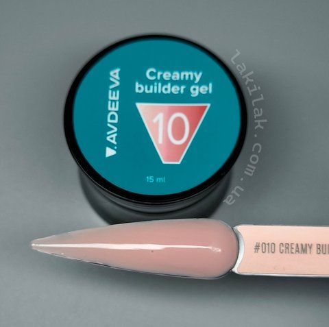 Моделирующий гель AVDEEVA Creamy builder gel №10 (бежевый) 15мл HEMA & TPO FREE gel_avdeeva_creamy_10_15m фото
