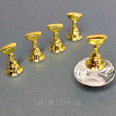 Магнітний тримач для тіпс + 5 підставок (прозорий) tips_magnet_clear фото