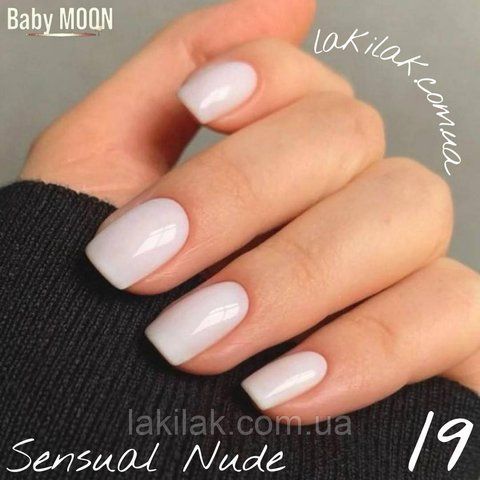 Гель-лак BABY MOON Sensual Nude №19 білий напівпрозорий, 6 мл baby_moon_sensual_19 фото
