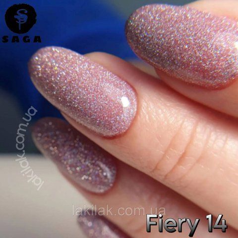 Світловідбиваючий гель-лак SAGA 14 Fiery 9мл saga_fiery_14 фото