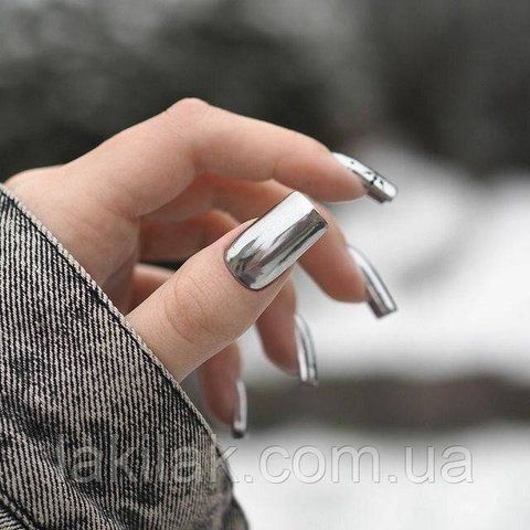 Дзеркальна втирка №2 (світло-срібна) + аплікатор vtirka_designer_02 фото