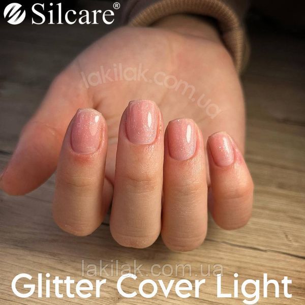 Гель для наращивания ногтей Польша Glitter Cover Light 5мл gel_silcare_glit_cl_50ml фото
