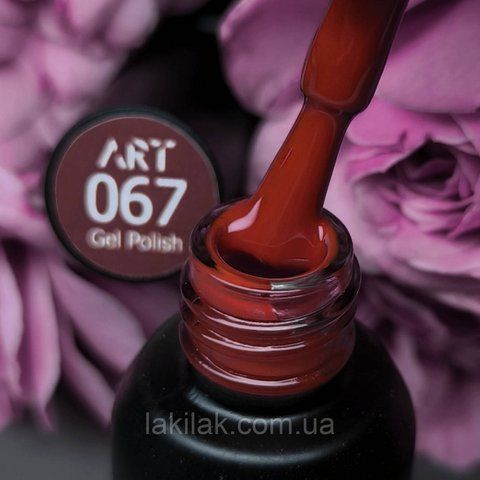 Гель-лак ART in detail 67 (насичений червоний з помаранчевою ноткою) 6мл art_67 фото