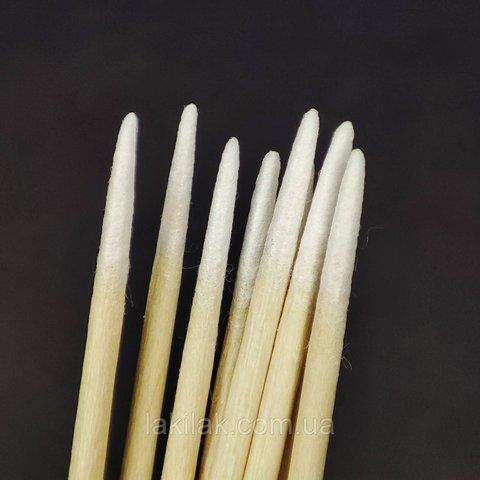Тонкі дерев'яні бавовняні мікростіки 7см 100шт (у пакетику) microstick_wood фото