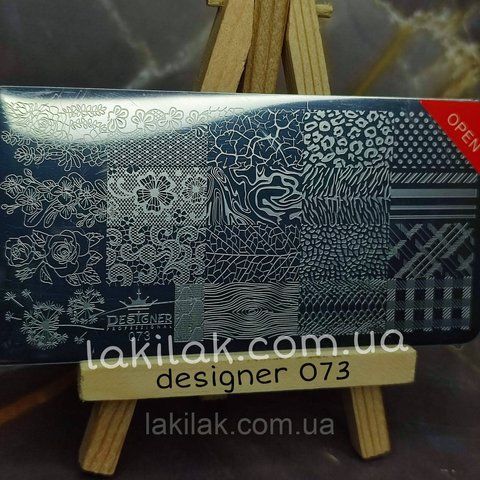 Пластина 073 для стемпінгу Designer Professional (12х6см) plastina_designer_073 фото