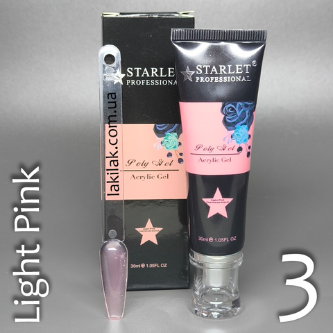 Полігель Starlet Professional №03 (Light Pink) в тюбику 30мл polygel_starlet_03 фото