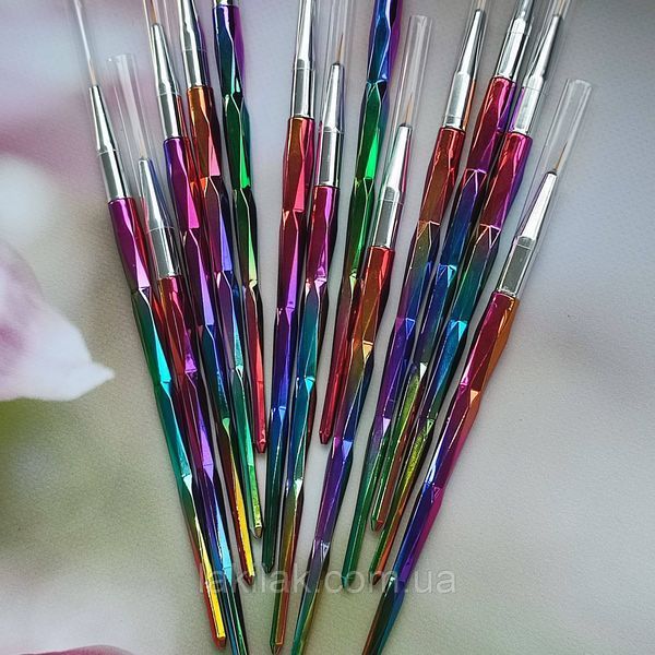 Кисть для росписи Lilly Beaute ворс 8мм (радужная) penz_lilly_rainbow_8mm фото