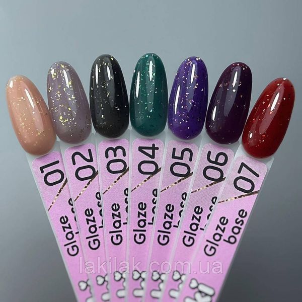 База для гель-лаку Toki-Toki Glaze Base GL07 з поталлю 5мл toki_base_glaze_07 фото