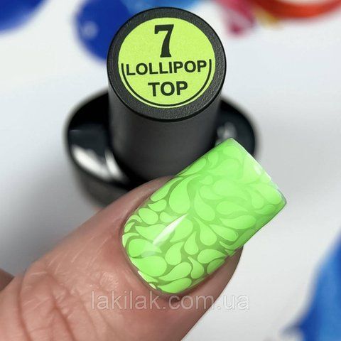 Витражный топ Crooz Lolipop Top №7 (яскравий зелений із відтінком соковитого яблука) 8мл top_crooz_lolipop_07 фото