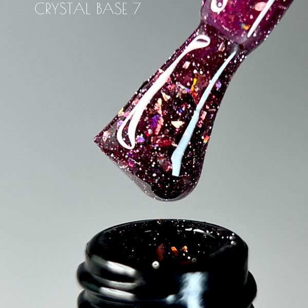 Світловідбивна база Crooz Crystal Base №07 (сливова з блиском) 8мл crooz_base_crystal07_8ml фото