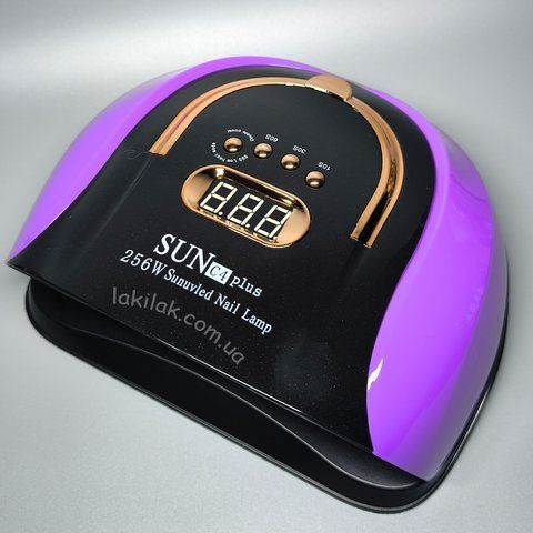 Лампа для нігтів SUN C4 plus 256W чорно-фіолетова (з функцією пониження потужності) lamp_sun_C4_violet фото