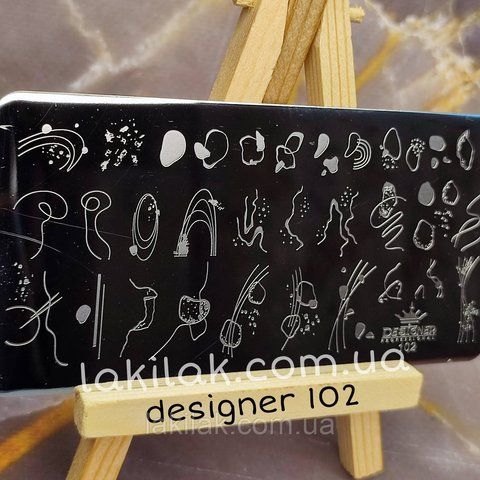 Пластина 102 для стемпинга Designer Professional (12х6см) plastina_designer_102 фото