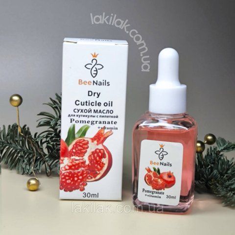 Сухое масло для кутикулы Bee Nails (гранат) 30 мл oil_dry_bee_granat_30ml фото