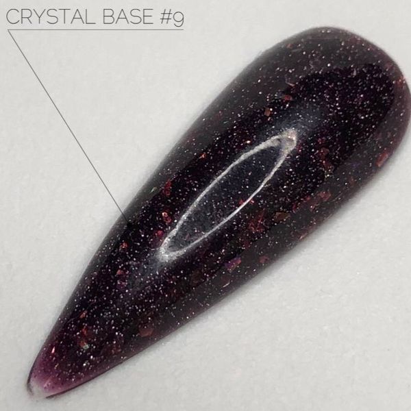 Світловідбивна база Crooz Crystal Base №09 (темно-сливова з блиском) 8мл crooz_base_crystal09_8ml фото