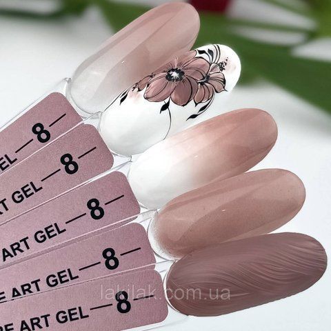 Гель-фарба для омбре Crooz Art gel ombre № 08 (нюд з холодним підтоном) 3мл crooz_ombre_08 фото
