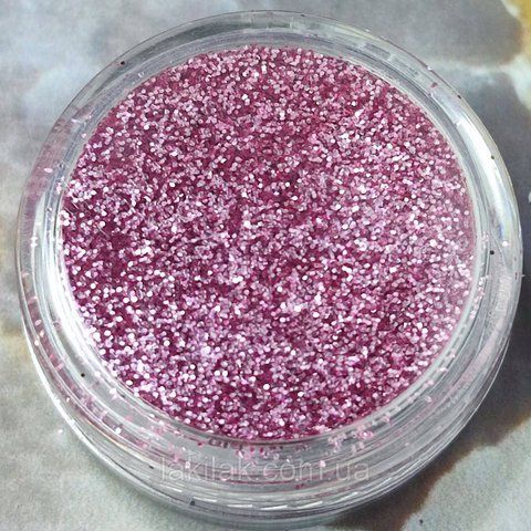 Рожевий дрібний глітер для декору нігтів (повна баночка) decor_glitter_pink фото
