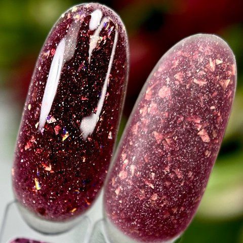 Світловідбивна база Crooz Crystal Base №10 (малиново-бордова з блиском) 8мл crooz_base_crystal10_8ml фото