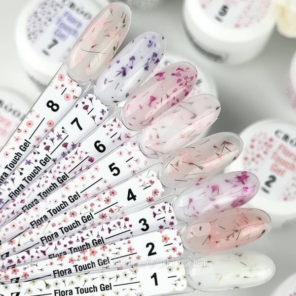 Гель для нарощення нігтів Crooz Flora Touch Gel 05 (з сухоцвітами) 15мл gel_crooz_flora_05_30ml фото