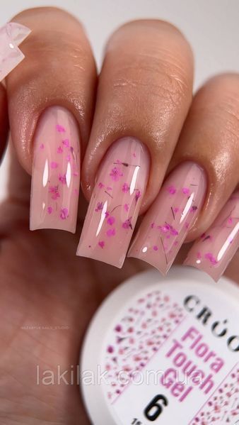 Гель для нарощення нігтів Crooz Flora Touch Gel 06 (з сухоцвітами) 15мл gel_crooz_flora_06_15ml фото