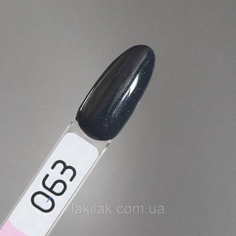 Гель-лак Toki-Toki № 063 темний графіт із мікроблоском 5мл tokitoki_063 фото