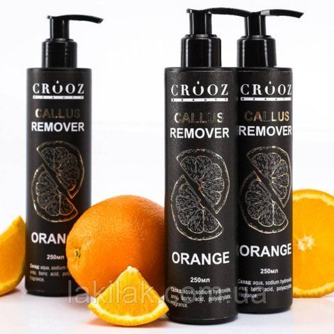 Засіб для педикюру Crooz Callus Remover апельсин, 250 мл callus_remover_crooz_oran фото