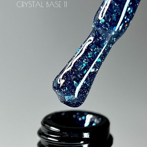 Світловідбивна база Crooz Crystal Base №11 (синя з блиском) 8мл crooz_base_crystal11_8ml фото