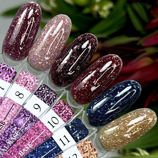 Світловідбивна база Crooz Crystal Base №11 (синя з блиском) 8мл crooz_base_crystal11_8ml фото