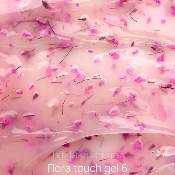 Гель для нарощення нігтів Crooz Flora Touch Gel 06 (з сухоцвітами) 15мл gel_crooz_flora_06_15ml фото